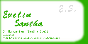 evelin santha business card