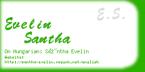 evelin santha business card